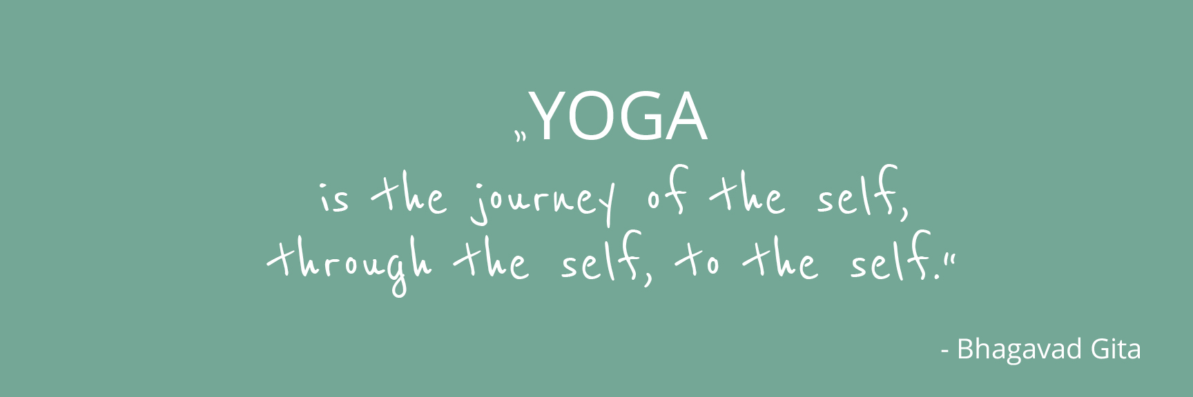 Yoga Zitat. Yoga - It's a work IN, not a work out.