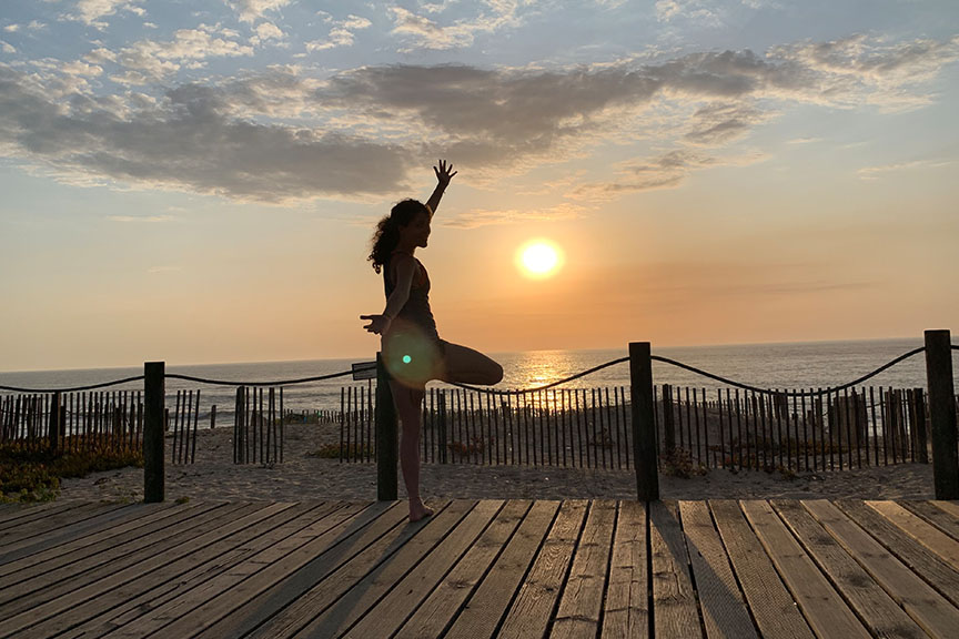 Sonnenuntergang Yoga, Yoga mit Carina, Yogakurse